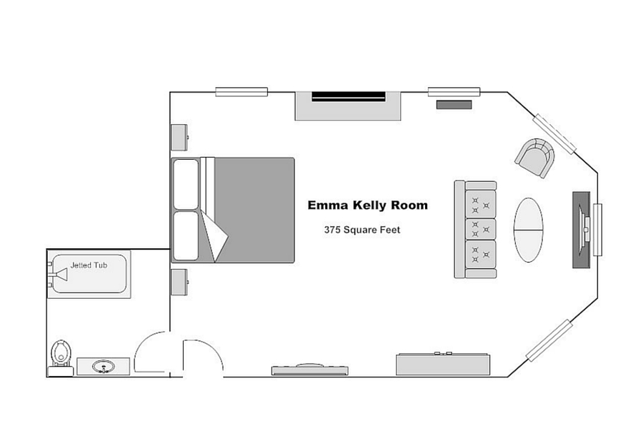 The Emma Kelly Room floorplan